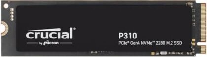 Crucial P310 2TB 2280 PCIe Gen4 3D NAND NVMe M.2 SSD – Up to 7,100 MB/s – Shift up to Gen4, with Acronis Offer, Internal Solid State Drive (PC) – CT2000P310SSD801 : Electronics