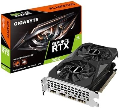 GIGABYTE GeForce RTX 3050 WINDFORCE OC V2 6G Graphics Card, 2X WINDFORCE Fans, 6GB GDDR6 96-bit GDDR6, GV-N3050WF2OCV2-6GD Graphics Card : Electronics
