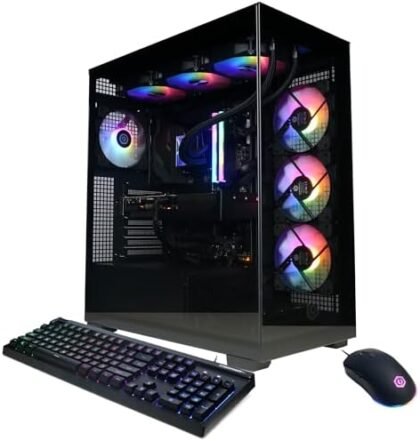 CyberPowerPC Gamer Xtreme VR Gaming PC, Intel Core i9-14900KF 3.2GHz, GeForce RTX 5070 12GB, 32GB DDR5, 2TB PCIe 4.0 SSD, WiFi Ready & Windows 11 Home (GXiVR8080A39)