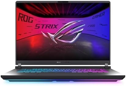 ASUS ROG Strix G16 (2025) Gaming Laptop, 16” FHD+ 16:10 165Hz/3ms Display, NVIDIA® GeForce RTX™ 5060 Laptop GPU, Intel® Core™ i7 Processor 14650HX, 16GB DDR5, 1TB Gen 4 SSD, Wi-Fi 7, Windows 11 Home : Electronics