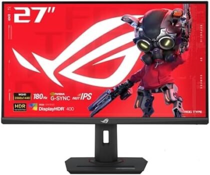 ASUS ROG Strix 27” QHD (2560x1440) HDR400 USB-C Gaming Monitor (XG27ACS), 180Hz,1ms, Fast IPS, 133% sRGB, Extreme Low Motion Blur Sync, G-Sync Compatible, DisplayWidget, Tripod Socket, 3 Year Warranty : Electronics
