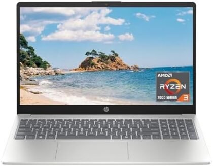 HP 15.6 inch Laptop, HD Touchscreen Display, AMD Ryzen 3 7320U, 8 GB RAM, 128 GB SSD, AMD Radeon Graphics, Windows 11 Home in S Mode, Natural Silver, 15- fc0099nr : Electronics