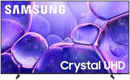 Samsung 65-Inch Class Crystal UHD U8000F 4K Smart TV (2025 Model) Endless Free Content, Crystal Processor 4K, MetalStream Design, Knox Security, Alexa Built-in : Electronics