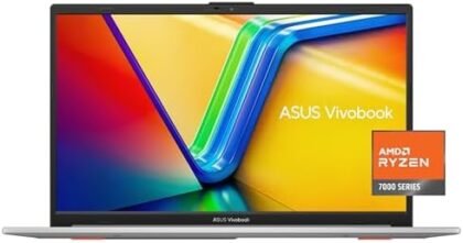 ASUS Vivobook Go 15.6” Slim Laptop, AMD Ryzen 5 7520U, 8GB, 512GB, Windows 11 Home, Cool Silver, Military Grade Durability, Fast Charging, Webcam Shield, E1504FA-AS54 : Electronics