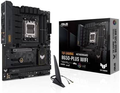 ASUS TUF GAMING B650-PLUS WIFI AMD B650 AM5 Ryzen™ Desktop 9000 8000 and 7000 ATX motherboard, 14 power stages, PCIe® 5.0 M.2 , DDR5 memory, WiFi 6 and 2.5 Gb Ethernet, USB4® support Aura Sync : Electronics