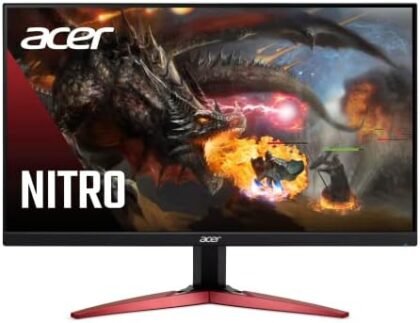 Acer Nitro KG241Y Sbiip 23.8” Full HD (1920 x 1080) VA Gaming Monitor | AMD FreeSync Premium Technology | 165Hz Refresh Rate | 1ms (VRB) | ZeroFrame Design | 1 x Display Port 1.2 & 2 x HDMI 2.0,Black : Electronics