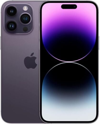 Apple iPhone 14 Pro Max, 256GB, Deep Purple - Unlocked (Renewed) : Cell Phones & Accessories