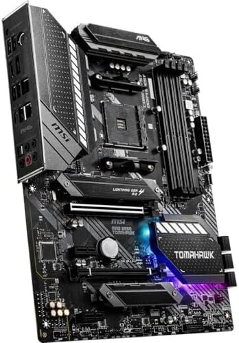 MSI MAG B550 TOMAHAWK Gaming Motherboard (AMD AM4, DDR4, PCIe 4.0, SATA 6Gb/s, M.2, USB 3.2 Gen 2, HDMI/DP, ATX, AMD Ryzen 5000 Series processors) : Electronics