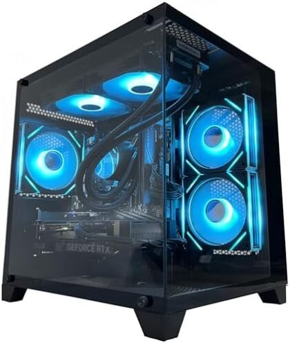 YAWYORE Gaming PC Desktop Computer, Ryzen 7 5700X,RTX 4060,32GB DDR4 RAM and 1TB M.2 NVMe SSD, 240 Liquid Cooler, ARGB Fans,Game Design Office (R7 5700X / RTX 4060 / 32GB DDR4 / 1TB SSD) : Electronics
