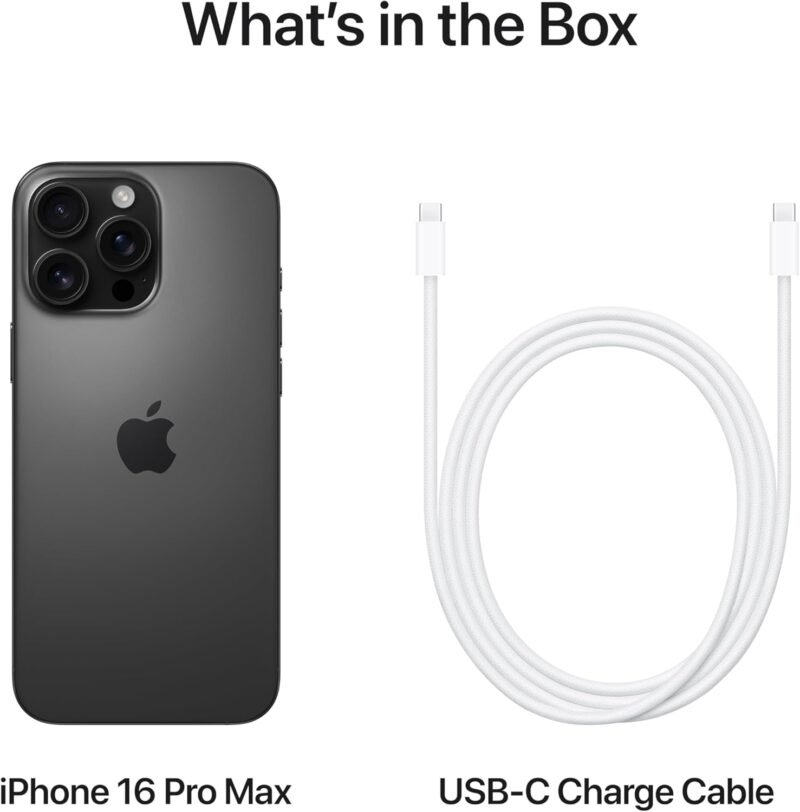 iPhone 16 Pro Max / 256GB / Black Titanium (SIM Free) : Cell Phones & Accessories - Image 9